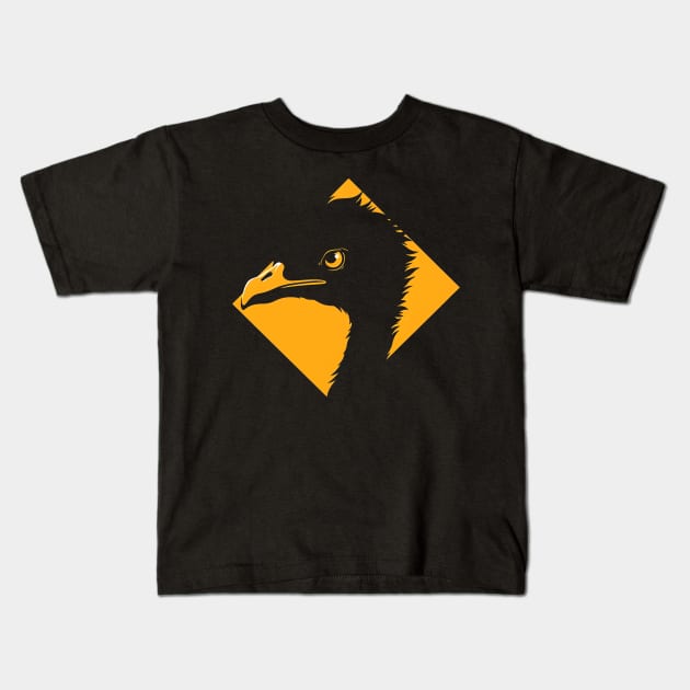 ostrich Kids T-Shirt by skatermoment